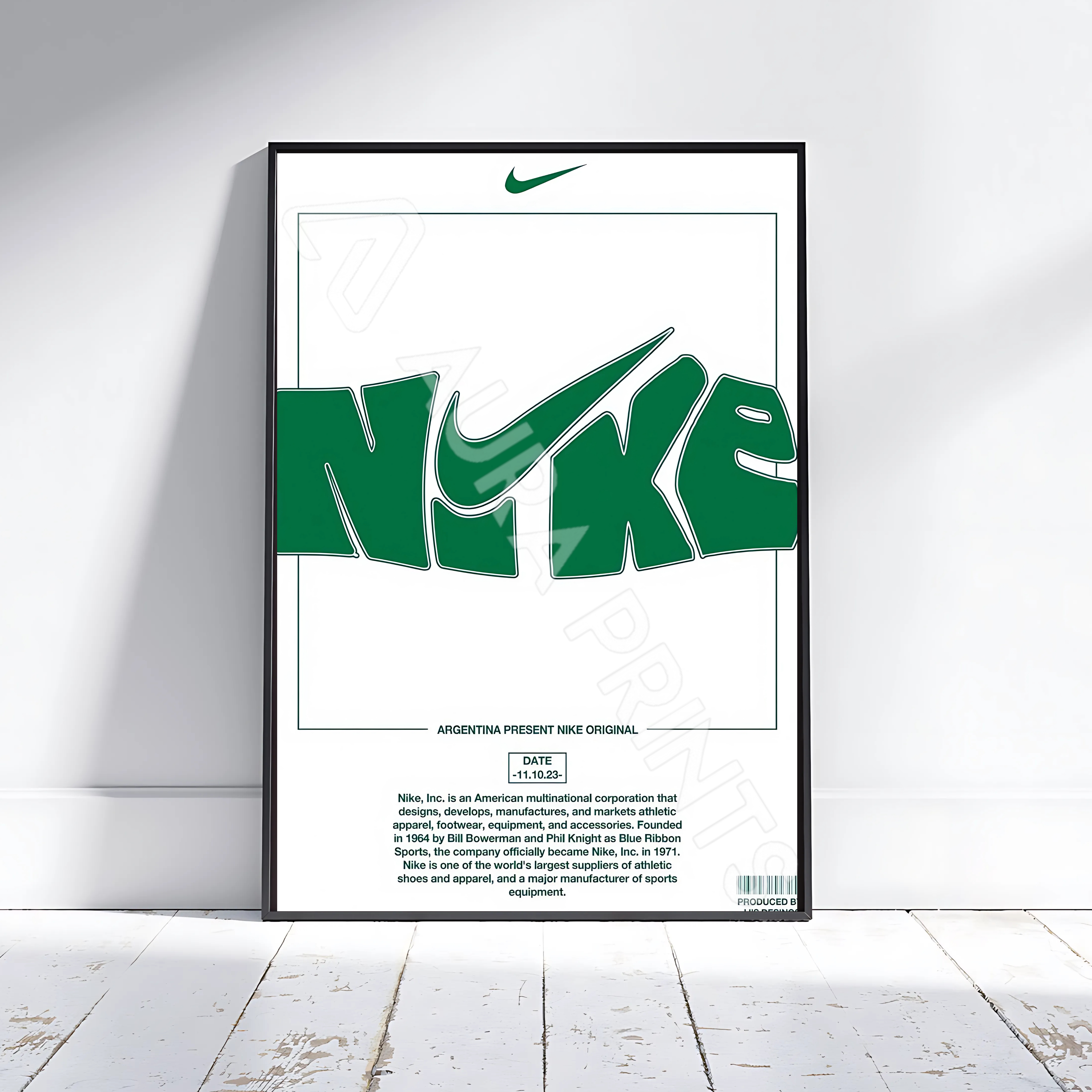 GREEN NIKE – Aura Prints - Main Image