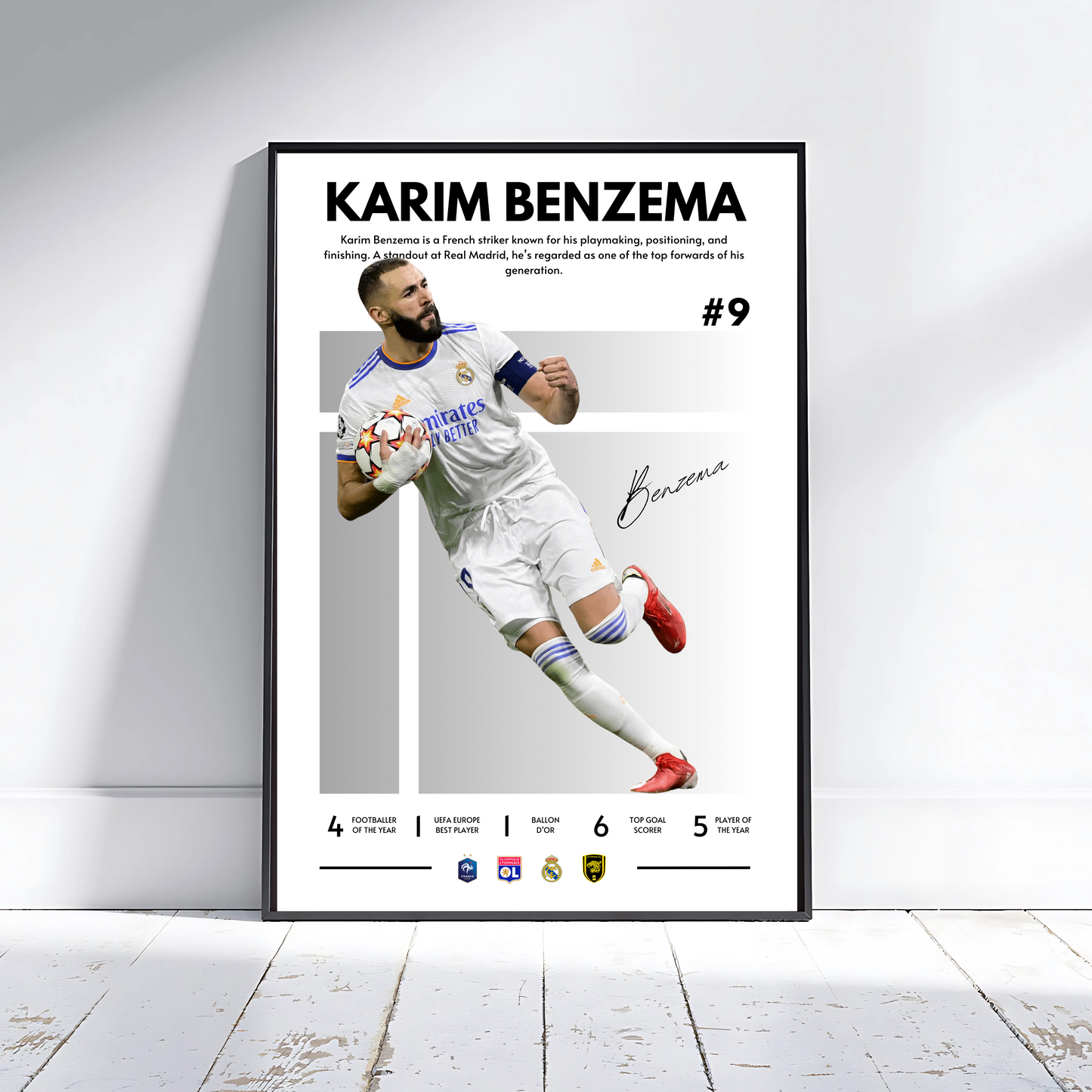 KARIM BENZEMA REAL MADRID GRAY