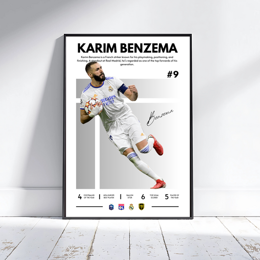 KARIM BENZEMA REAL MADRID GRAY