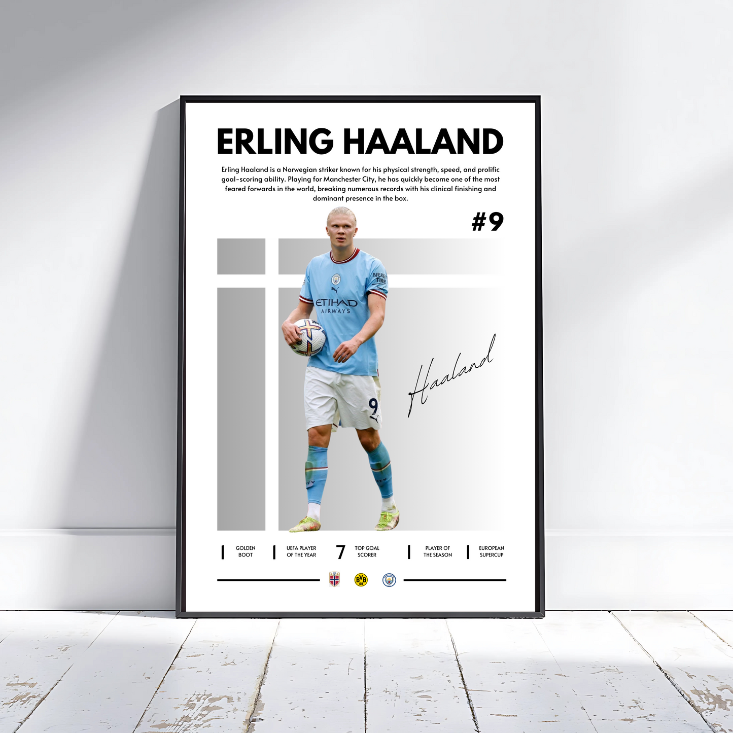 ERLING HAALAND MAN CITY GREY