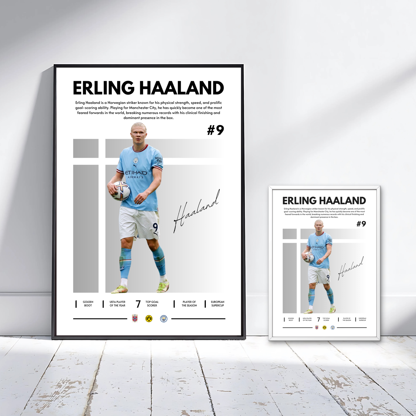 ERLING HAALAND MAN CITY GREY