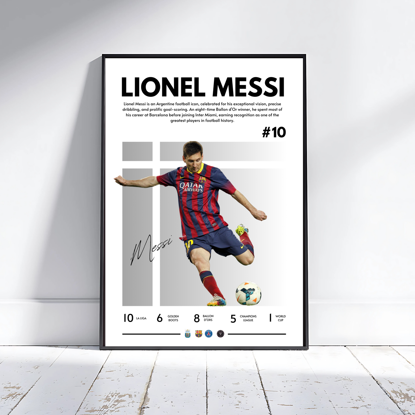 LIONEL MESSI BARCELONA GREY