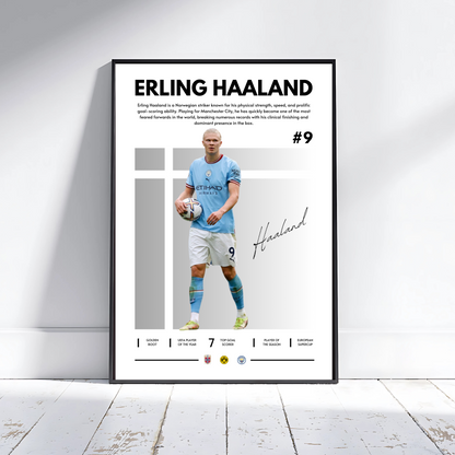ERLING HAALAND MAN CITY GREY